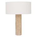 Prosta lampa stołowa z trawertynu Marmo - UNC