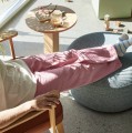 Pufa okrągła tapicerowana Marshmellow Ø70, szara - Hubsch