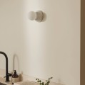 Kinkiet plafon sufitowy Torrano 13, IP44, biały marmur - Globen Lighting