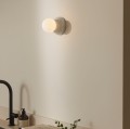 Kinkiet plafon sufitowy Torrano 13, IP44, biały marmur - Globen Lighting