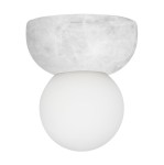 Kinkiet plafon sufitowy Torrano 13, IP44, biały marmur - Globen Lighting