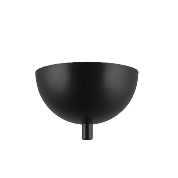 Czarna zaokrąglona metalowa podsufitka do lamp wiszących - Globen Lighting