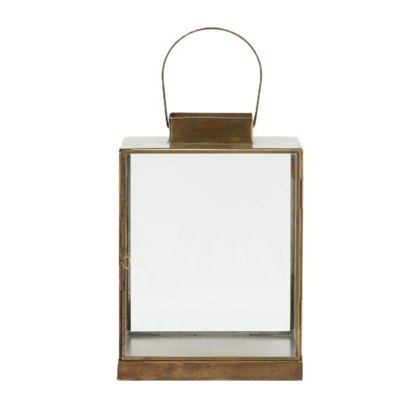 Szklany lampion z efektem postarzania Antique 27 - Nordal