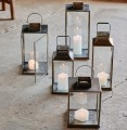 Szklany lampion z efektem postarzania Antique 42 - Nordal
