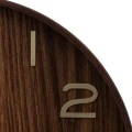 Duży dekoracyjny zegar na ścianę MDF 55 cm, brązowy - Atmosphera