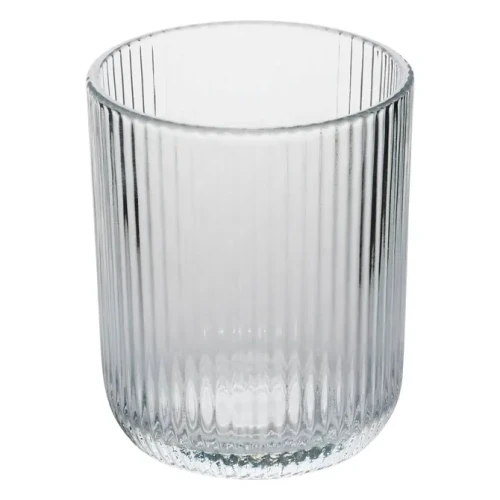 Szklanka z ryflowanego szkła Ema 250 ml, bezbarwna - Atmosphera