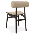 Designerskie krzesło dębowe tapicerowane boucle Totem Dark Smoked Grain - NORR11