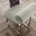 Minimalistyczne krzesło tapicerowane Hippo Steel Mumble - NORR11