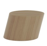 Stolik kawowy geometryczny Tilt, fornir dębowy, Natural - NORR11