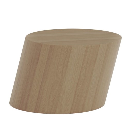 Stolik kawowy geometryczny Tilt fornir dębowy, Natural - NORR11