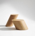 Stolik kawowy geometryczny Tilt fornir dębowy, Natural - NORR11