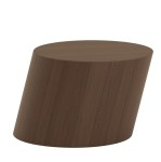 Stolik kawowy geometryczny Tilt, fornir dębowy, Dark Smoked - NORR11
