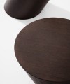 Stolik pomocniczy do kanapy Tilt, fornir dębowy, Dark Smoked - NORR11