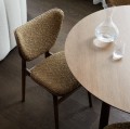 Okrągły stół z drewnianymi nogami Oku Ø 120, Natural - NORR11