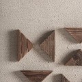 Minimalistyczny obraz z drewnianym dekorem Akrin 82x122 - Vical