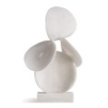 Figura dekoracyjna z białej żywicy Leah 57cm - Vical