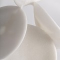 Figura dekoracyjna z białej żywicy Leah 57cm - Vical