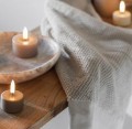 Świeca tealight na baterie z ruchomym płomieniem Tealight 400, Sandstone - Uyuni