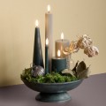 Rowkowane świece stożkowe 25,5 cm, LED na baterie z ruchomym płomieniem, Sandstone, 2 pak - Uyuni
