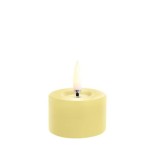 Świeca walec LED na baterie z ruchomym płomieniem Melted Pillar 5x2,8, żółta - Uyuni