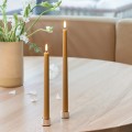 Minimalistyczny świecznik na pojedynczą świecę stożkową Light srebrny, 2pak - Uyuni