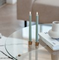 Minimalistyczny świecznik na pojedynczą świecę stożkową Light złoty, 2pak - Uyuni