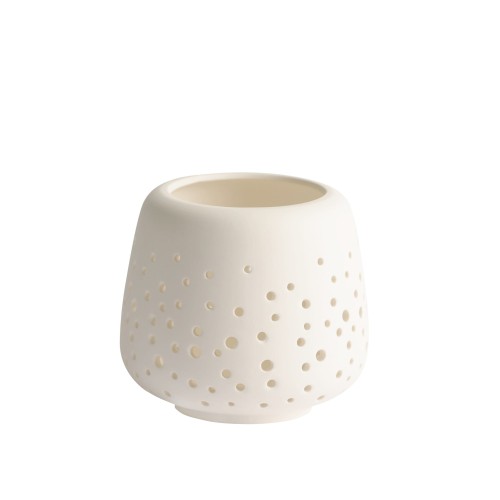 Ceramiczna latarnia mała z porcelany 10x9,5 cm - Uyuni
