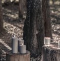 Świeca walec Outdoor  zewnętrzna LED z ruchomym płomieniem 8,4x15 cm, Sandstone - Uyuni
