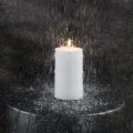 Świeca walec Outdoor zewnętrzna LED z ruchomym płomieniem 8,4x15 cm, biała - Uyuni