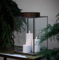 Świeca walec Outdoor zewnętrzna LED z ruchomym płomieniem 8,4x10 cm, biała - Uyuni