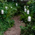 Świeca walec Outdoor zewnętrzna LED z ruchomym płomieniem 8,4x10 cm, biała - Uyuni