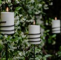 Świeca walec Outdoor zewnętrzna LED z ruchomym płomieniem 8,4x10 cm, biała - Uyuni