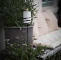 Świeca walec Outdoor zewnętrzna LED z ruchomym płomieniem 8,4x15 cm, biała - Uyuni