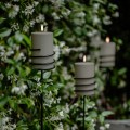 Świeca walec Outdoor zewnętrzna LED z ruchomym płomieniem 8,4x15 cm, biała - Uyuni