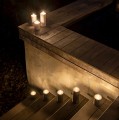 Świeca walec Outdoor zewnętrzna LED z ruchomym płomieniem 8,4x15 cm, biała - Uyuni