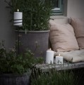 Świeca walec Outdoor zewnętrzna LED z ruchomym płomieniem 8,4x20 cm, biała - Uyuni