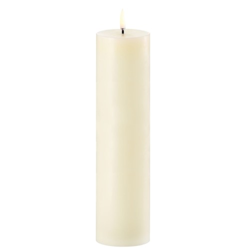 Świeca na baterie z ruchomym płomieniem, walec Led, 5,8x22, Ivory - Uyuni