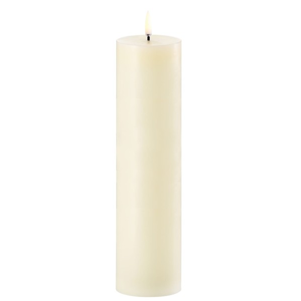 Świeca na baterie z ruchomym płomieniem, walec Led, 5,8x22, Ivory - Uyuni