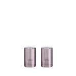 Szklane świeczniki na świece stożkowe Lima Charcoal, 2-pack - Moods and More