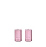 Szklane świeczniki na świece stożkowe Lima Vintage Rose, 2-pack - Moods and More
