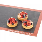 Mata silikonowa z mikroperforacją do pieczenia chleba pizzy ciastek 40x30 cm Air Mat - Silikomart