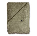 Narzuta na łóżko 260x260 z bawełny organicznej Dani, Sage - Himla