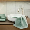 Ręcznik kąpielowy 100x150 Lina Aqua, z lnu i bawełny - Himla