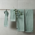 Ręcznik kąpielowy 70x140 z lnu i bawełny Lina, Aqua - Himla