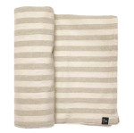 Obrus w paski Riviera Sand, 145x250 - Himla