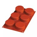 Forma silikonowa do monoporcji Cylinders Ø7 x 2,7 cm - Silikomart