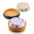 Forma do mini tart silikonowa z ringami Kit Tarte Ring Honoré Ø8 cm, zestaw - Silikomart