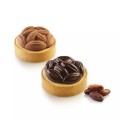 Forma do mini tart Kit Tarte Ring Cocoa Ø7 cm, zestaw - Silikomart