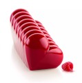 Forma silikonowa do ciasta podłużna w kształcie serca Coeur - Silikomart
