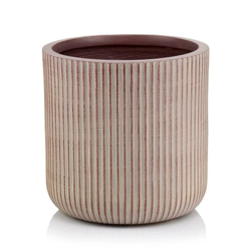 Donica z włókna ceramicznego Ø 37 cm, brązowa - Polnix
